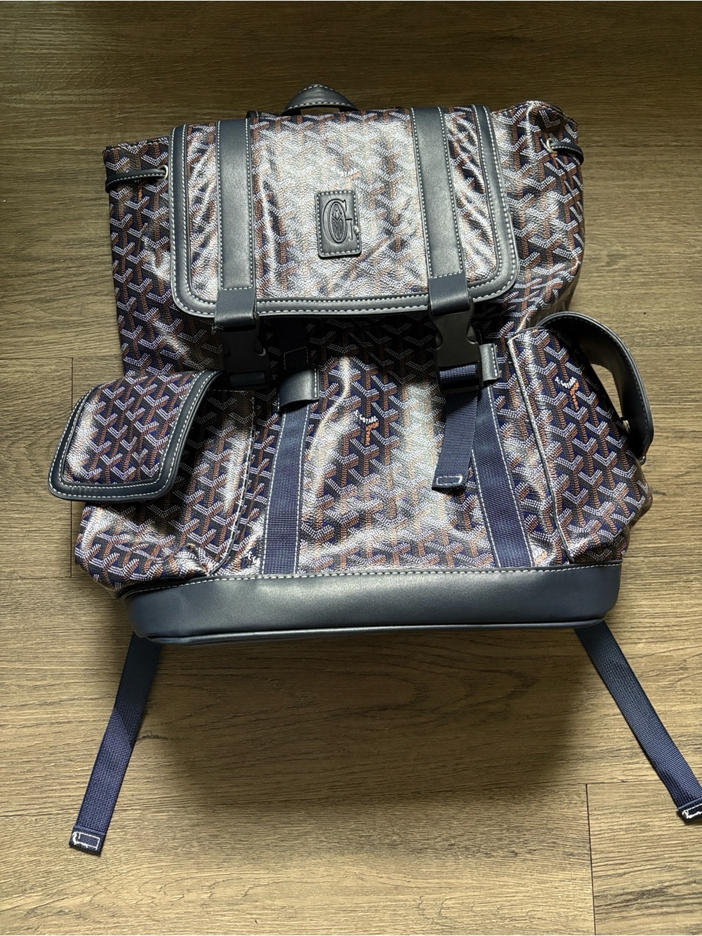 Nike Patterned Men’s Backpack in Navy and Brown
